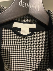 Damen Trenchcoat Mantel – Größe 36 – Schwarz/Weiß – Bild 3 von 4