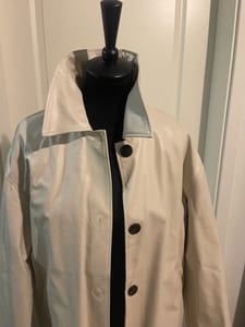 Damen Trenchcoat NA-KD oversized – Creme