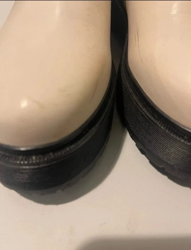 Damen Boots mit Plateausohle – Größe 39 – Creme – Bild 5 von 8