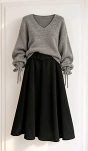 Damen traumhafter Maxi Cord Rock/ schwarz/ 38-40 ungetragen – Größe M – Bild 3 von 6