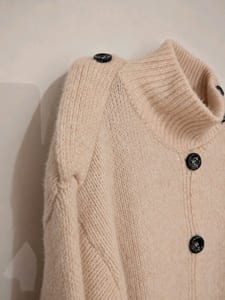 Damen oversized Cardigan Creme / 40 & 42 - ungetragen – Größe XL – Beige – Bild 4 von 4