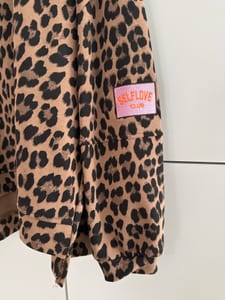 Leo Oversize Sweater Baumwolle Damen – Einheitsgröße – Hellbraun – Bild 2 von 2