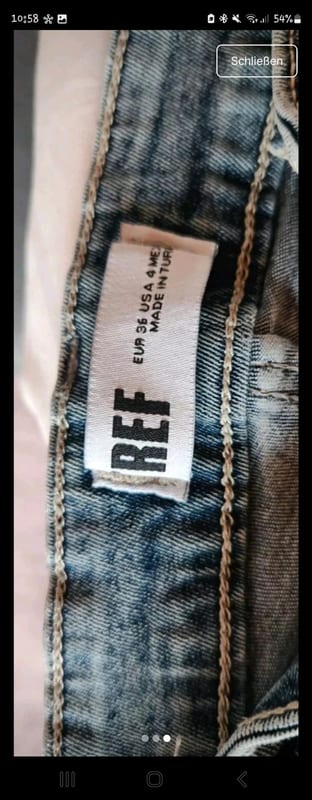 Damen Jeans – Skinny, helle Waschung, Used-Look Gr. 36 sehr schmal geschnitten – Blau – Bild 3 von 3