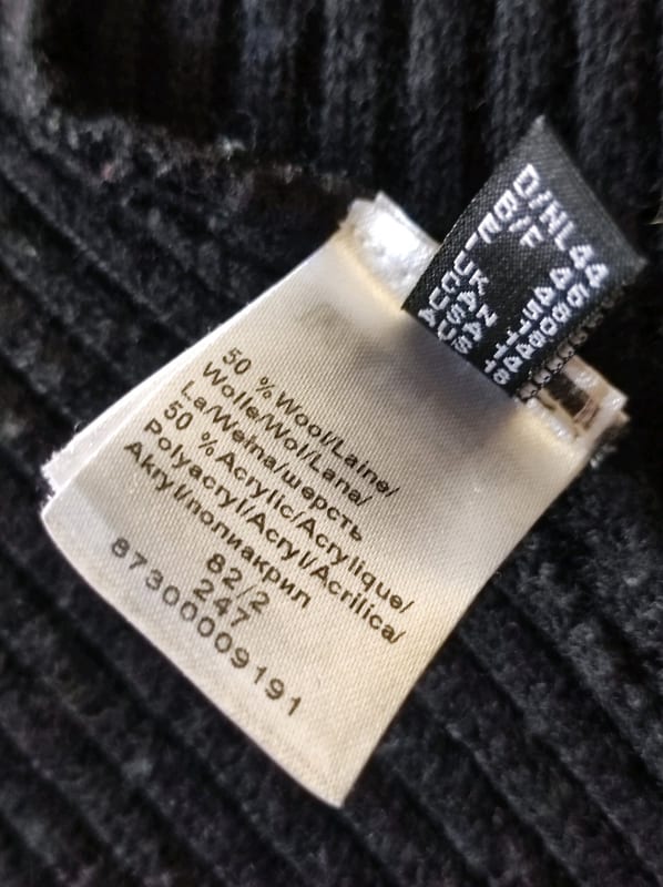 Damen Schwarze Strickjacke, offene Form, gerippt – Größe M – Bild 4 von 4