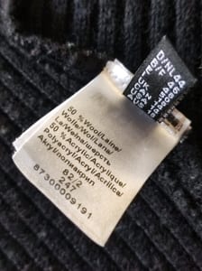 Damen Schwarze Strickjacke, offene Form, gerippt – Größe M – Bild 4 von 4