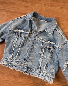 Kinder Jeansjacke – Größe 146 – Blau – Bild 6 von 7