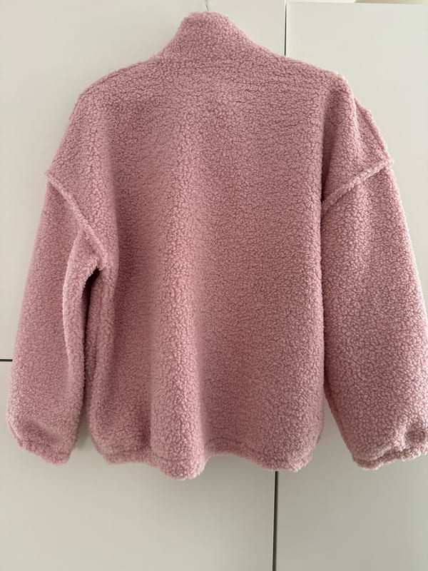 Teddy Jacke Damen rosa tippet – Einheitsgröße – Bild 4 von 4
