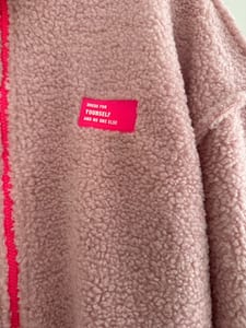 Teddy Jacke Damen rosa tippet – Einheitsgröße – Bild 3 von 4