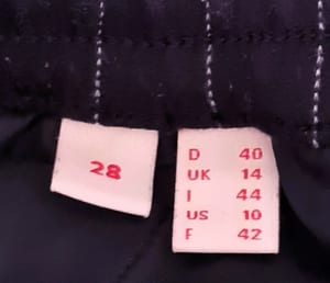 Damen Dunkelblaue Schlupfhose, Esprit, Größe 38 Bündchen am Beinabschluss bequem – Bild 7 von 11