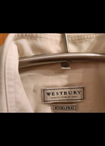 Herren Langarmhemd, cremefarben, mit Brusttasche Westbury C&A Hemd Gr.41 weiß Bügelfrei – Cremeweiß – Bild 6 von 6