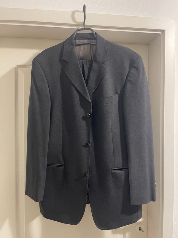 Dunkelgrauer Herren-Anzug-Blazer – Größe 48