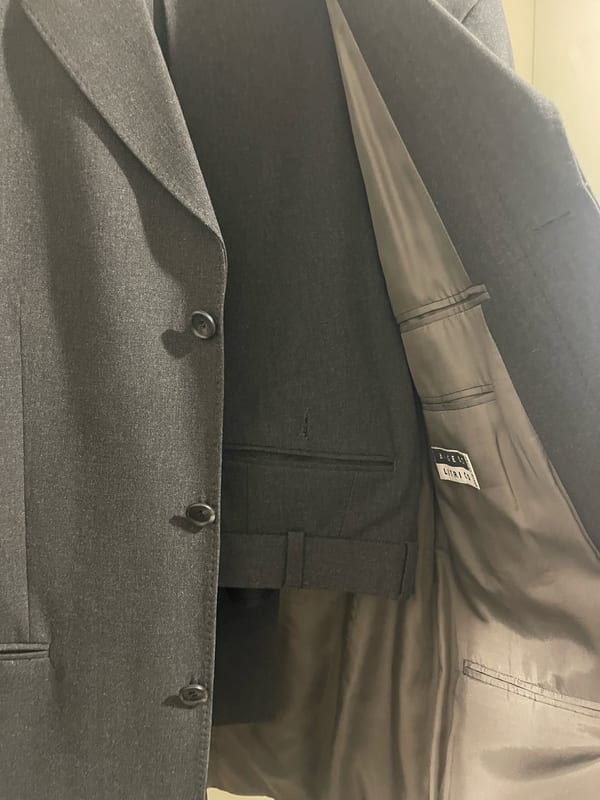 Dunkelgrauer Herren-Anzug-Blazer – Größe 48 – Bild 3 von 3