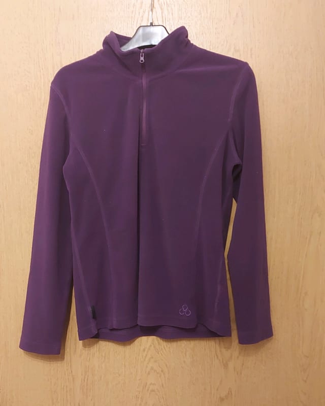 Damen Lila Fleecejacke – Größe M