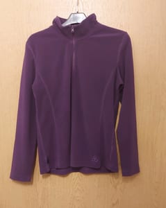 Damen Lila Fleecejacke – Größe M