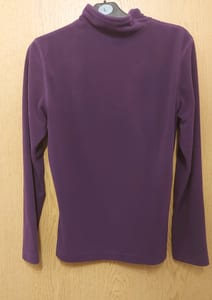 Damen Lila Fleecejacke – Größe M – Bild 2 von 2