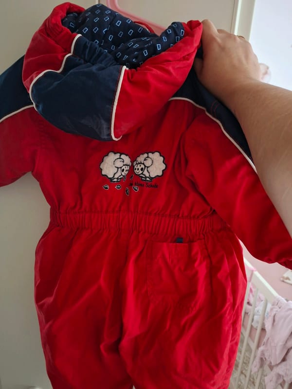 Baby Schneeanzug rot gr 80 – Bild 2 von 5