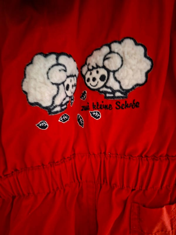 Baby Schneeanzug rot gr 80 – Bild 5 von 5