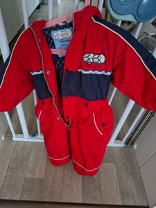 Baby Schneeanzug rot gr 80
