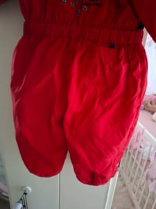 Baby Schneeanzug rot gr 80 – Bild 3 von 5