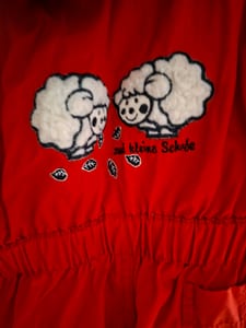 Baby Schneeanzug rot gr 80 – Bild 5 von 5