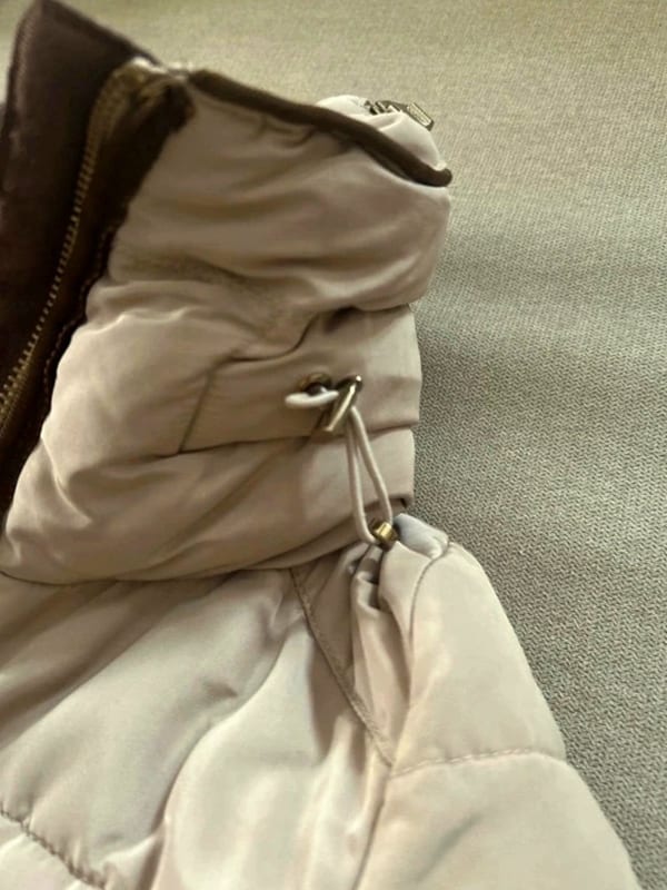 Damen Tolle Winterjacke neuwertig beige von Zara – Größe 34 – Bild 10 von 12