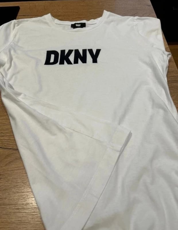 Damen Tolles TShirt Oberteil von DKNY weiß – Größe 38 – Bild 2 von 6