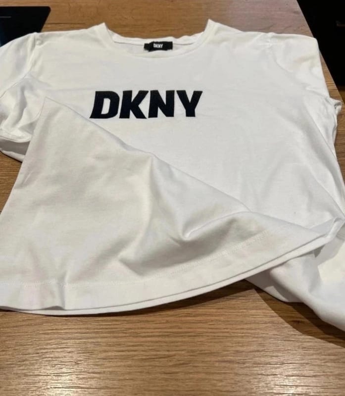 Damen Tolles TShirt Oberteil von DKNY weiß – Größe 38 – Bild 3 von 6