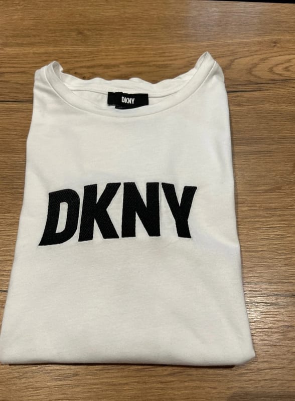 Damen Tolles TShirt Oberteil von DKNY weiß – Größe 38 – Bild 5 von 6