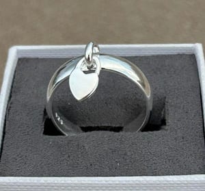 Damen Ring mit Herzanhänger echt Silber – Bild 2 von 9