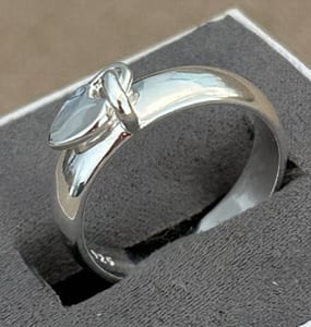 Damen Ring mit Herzanhänger echt Silber – Bild 5 von 9