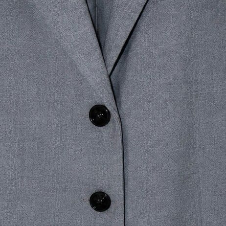 Damen Blau/Grauer Blazer mit Knöpfen – Größe L – Bild 2 von 2
