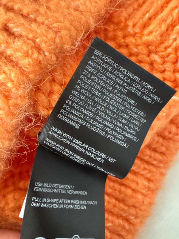 Damen Zero Strickpullover Neu! Gr. 44 – Orange – Bild 6 von 12