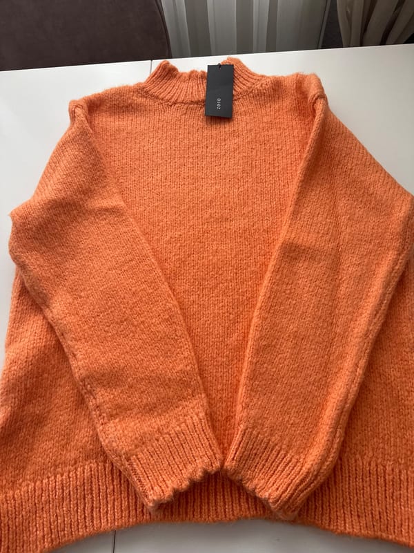 Damen Zero Strickpullover Neu! Gr. 44 – Orange – Bild 7 von 12