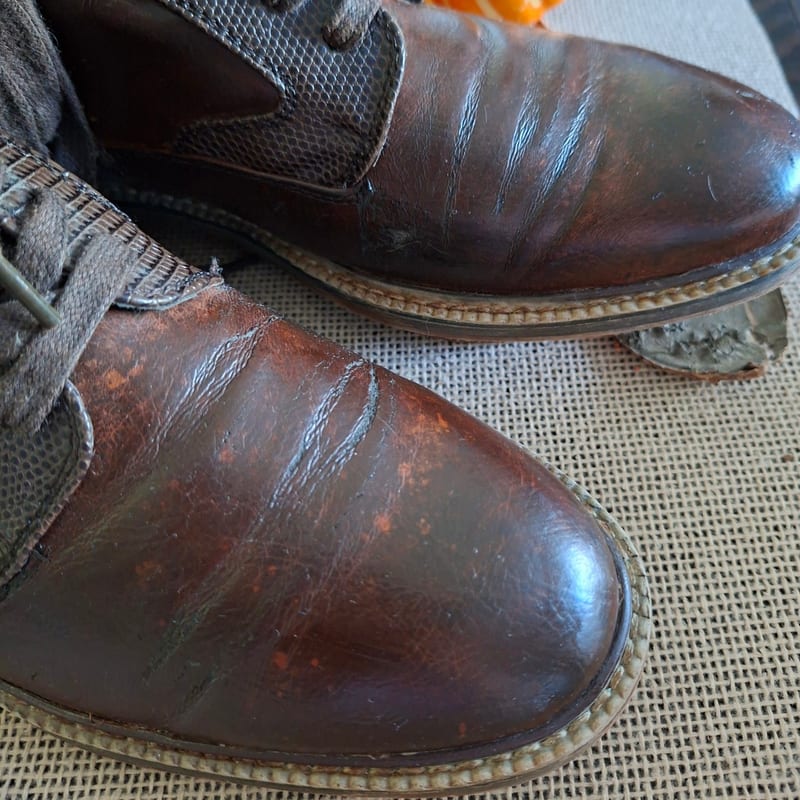 Herrenschuh 41 braun Boots Knöchelhoch Reißverschluss Schnürung Herbst – Größe 41 – Bild 9 von 12