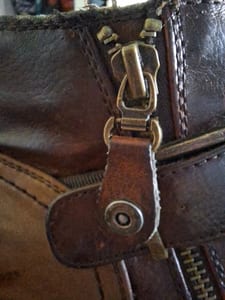 Herrenschuh 41 braun Boots Knöchelhoch Reißverschluss Schnürung Herbst – Größe 41 – Bild 10 von 12
