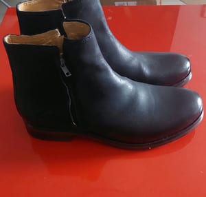 Neu Sansibar Herren Stiefelette Leder Schwarz EU 43 mit Reißverschluss – Größe 43 – Bild 2 von 5