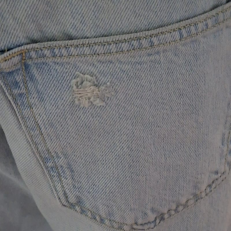 Zara Damen Denim destroyed Look Jeans helle Waschnung neu mit Etikett S/36 Five Pocket – Größe 36 – Blau – Bild 7 von 11