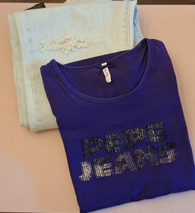 Pepe Jeans longsleeve Damen Teeanger lila Stretch figurbetont Größe 38/M – Lia