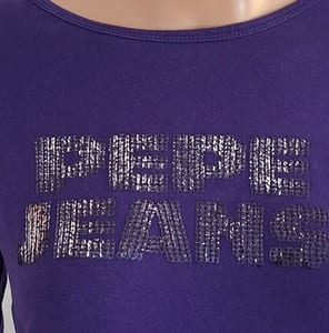 Pepe Jeans longsleeve Damen Teeanger lila Stretch figurbetont Größe 38/M – Lia – Bild 5 von 8
