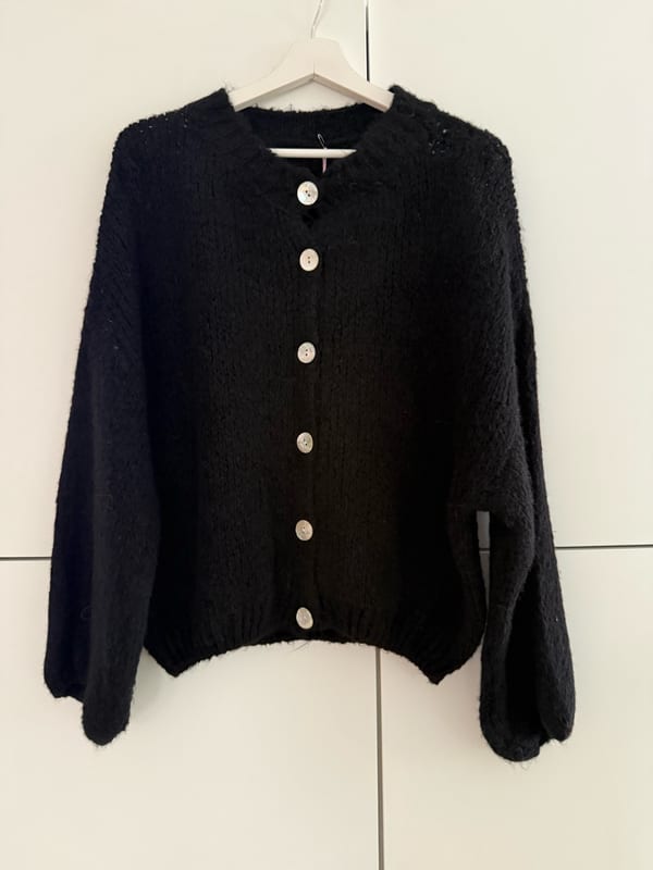 schwarzer Cardigan Damen – Einheitsgröße