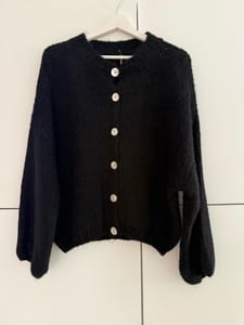 schwarzer Cardigan Damen – Einheitsgröße