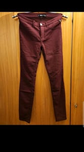 Damen Bordeauxrote Stoffhose FB sister Hose Gr. M dunkelrot – Bild 2 von 6