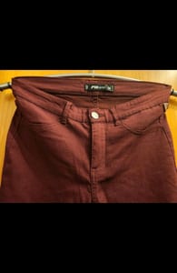 Damen Bordeauxrote Stoffhose FB sister Hose Gr. M dunkelrot – Bild 4 von 6