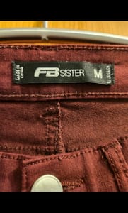 Damen Bordeauxrote Stoffhose FB sister Hose Gr. M dunkelrot – Bild 6 von 6