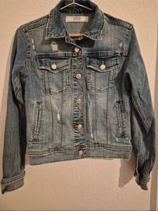 Damen Jeansjacke – Größe 34 – Blau