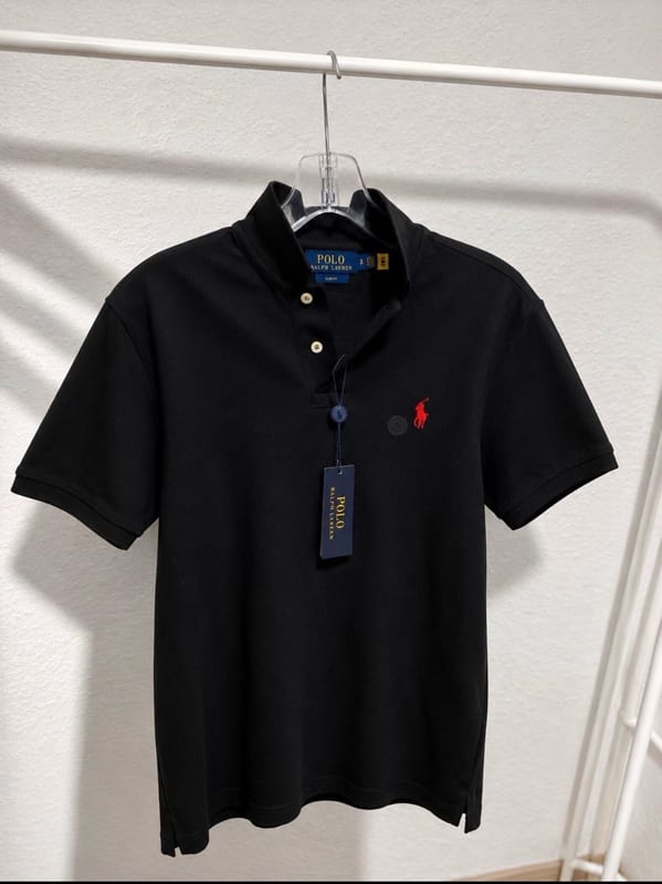 Herren Schwarzes Polo-Shirt – Neu mit Etikett Größe L – Bild 2 von 5