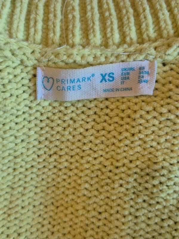 Damen Gelber Strickpullover – Größe XS – Bild 2 von 2