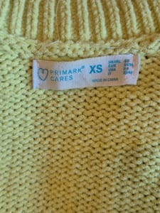 Damen Gelber Strickpullover – Größe XS – Bild 2 von 2