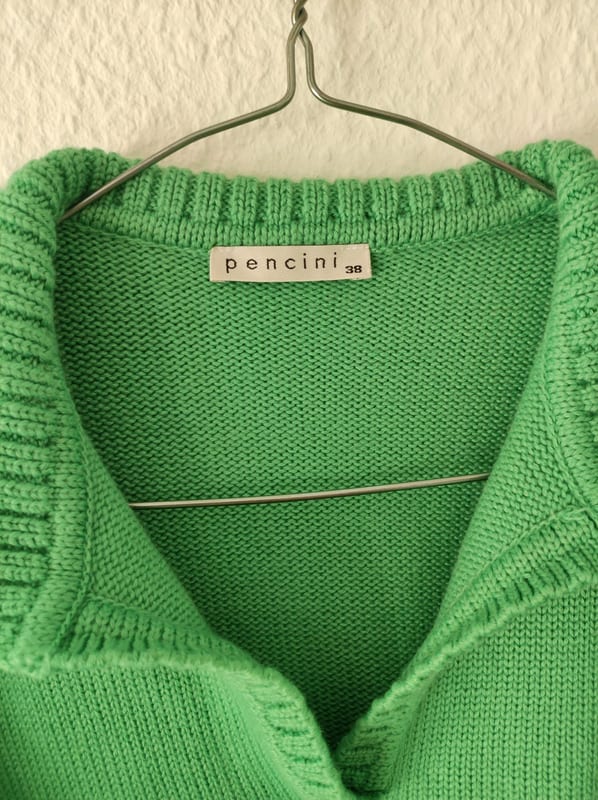 Damen Strickpullover mit Merinowolle grün – Bild 2 von 4