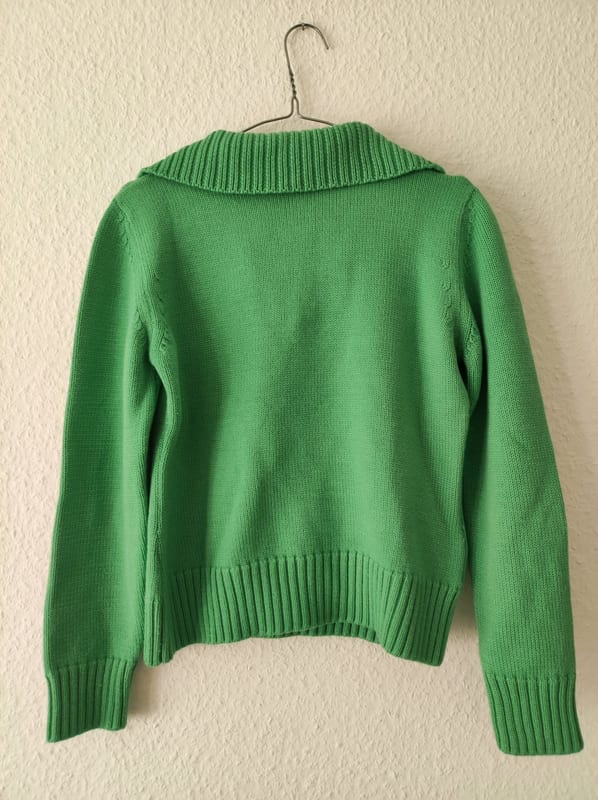 Damen Strickpullover mit Merinowolle grün – Bild 3 von 4
